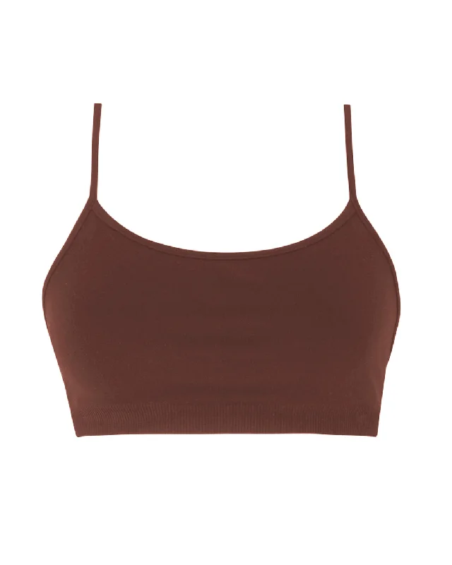 SINCERE Bra Top | Maroon Soft Mesh Bra