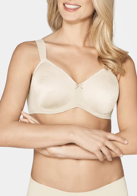 Triumph Essential Minimizer Underwired Bra, Off White Lightly Padded Bra