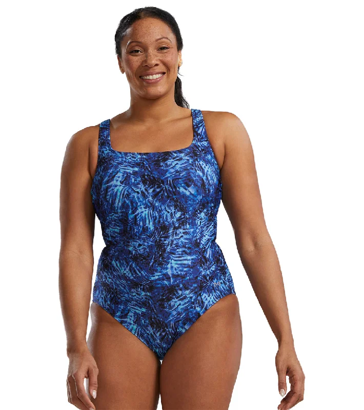 TYR Women's Expression Aqua Controlfit One Piece Swimsuit Quick-Dry Swimsuit