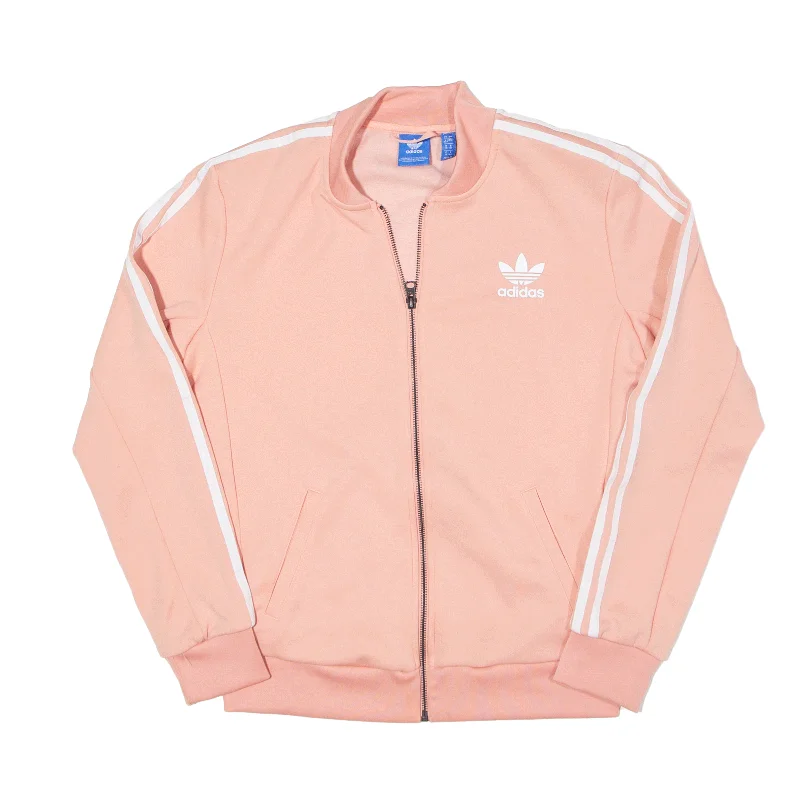 ADIDAS Pink Track Jacket UK 12 Faux Fur Jacket Real Fur Jacket Shearling Jacket