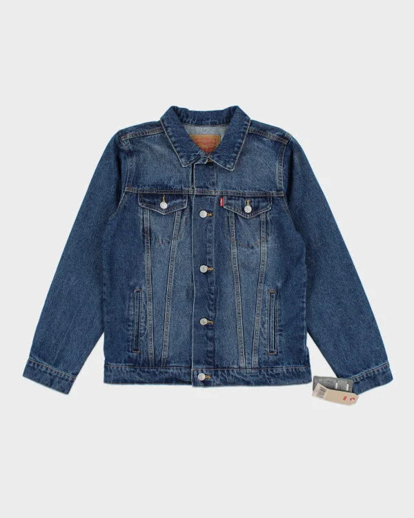 Brand New With Tags Levi's Dark Wash Denim Jacket - L Elasticated Jacket Padded Jacket Insulated Jacket