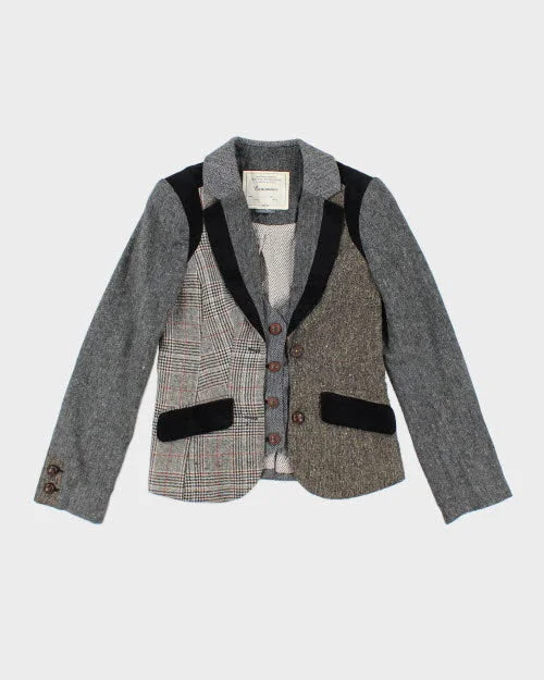 Cartonnier Wool Blend Blazer Jacket - XS Denim Jacket Leather Jacket Suede Jacket