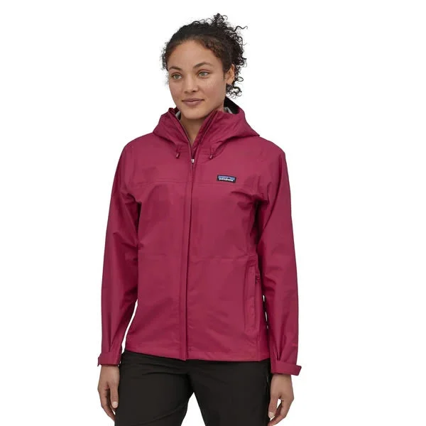 Patagonia Women's Torrentshell Hiking & Travel Jacket - 3 Layer Waterproof, Windproof, Breathable Herringbone Jacket Checkered Jacket Solid Jacket