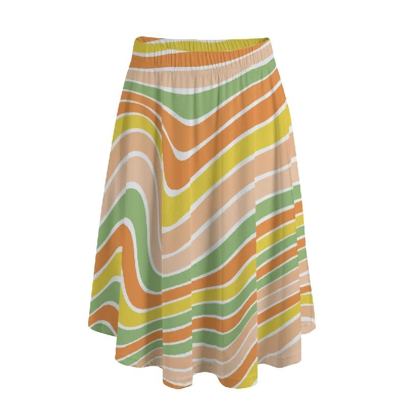 Summer Bliss  Long Maxi Skirt With Pockets wrap skirt elegant