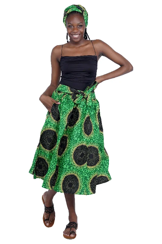 African Midi/Calf Length  Skirt denim skirt stylish