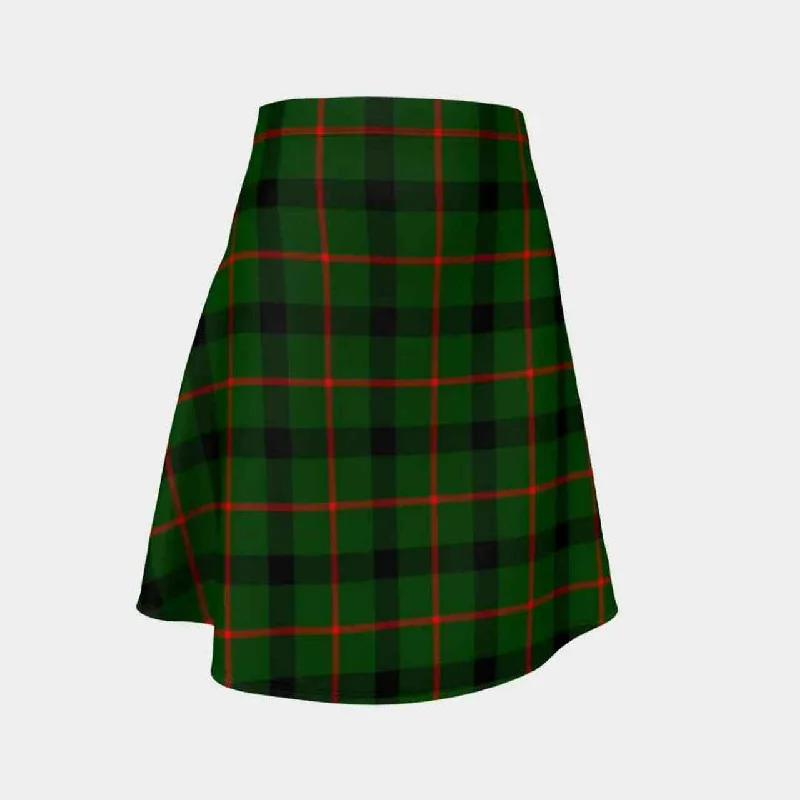 Kincaid Modern Tartan Flared Skirt belted skirt waist