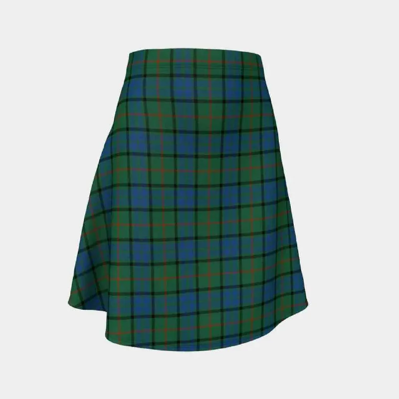 Lauder Tartan Flared Skirt pleated skirt texture