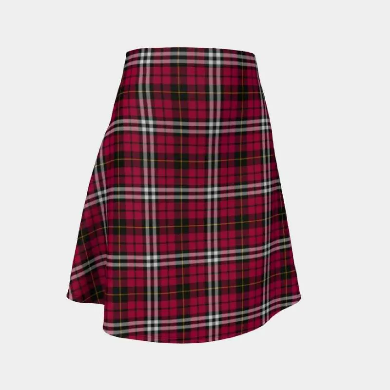 Little Tartan Flared Skirt asymmetrical skirt cut