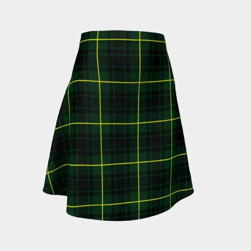 MacArthur Modern Tartan Flared Skirt chiffon skirt airy