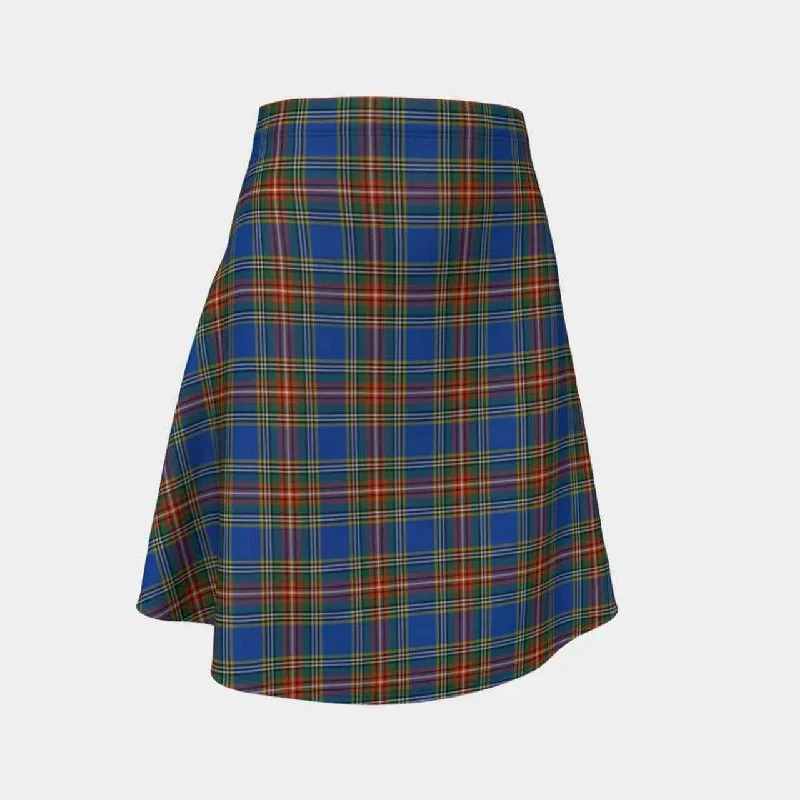 MacBeth Ancient Tartan Flared Skirt cashmere skirt rich