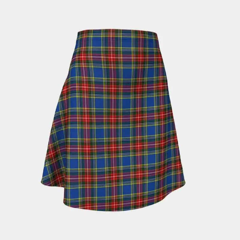 MacBeth Modern Tartan Flared Skirt velvet skirt plush